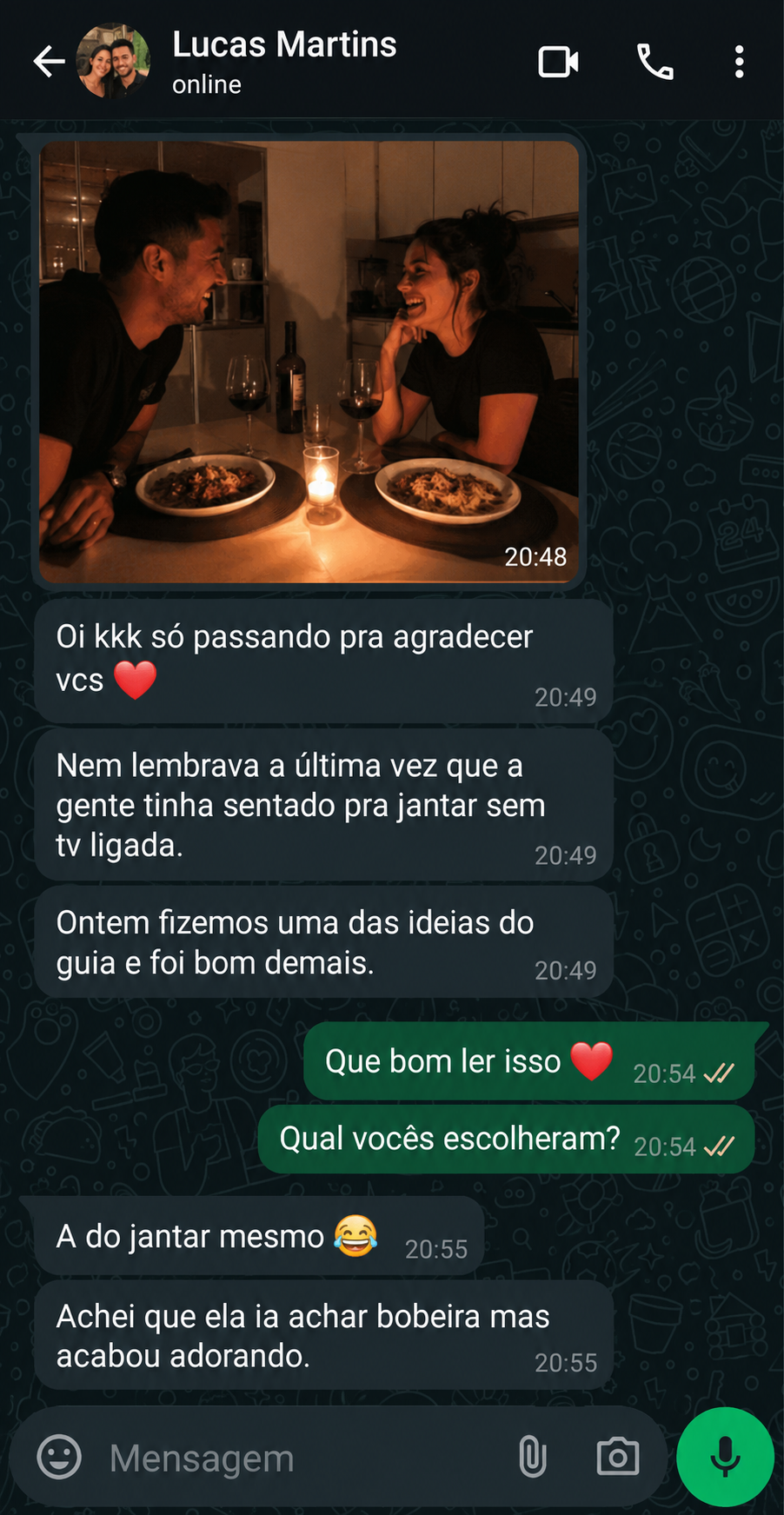 Depoimento de cliente 1
